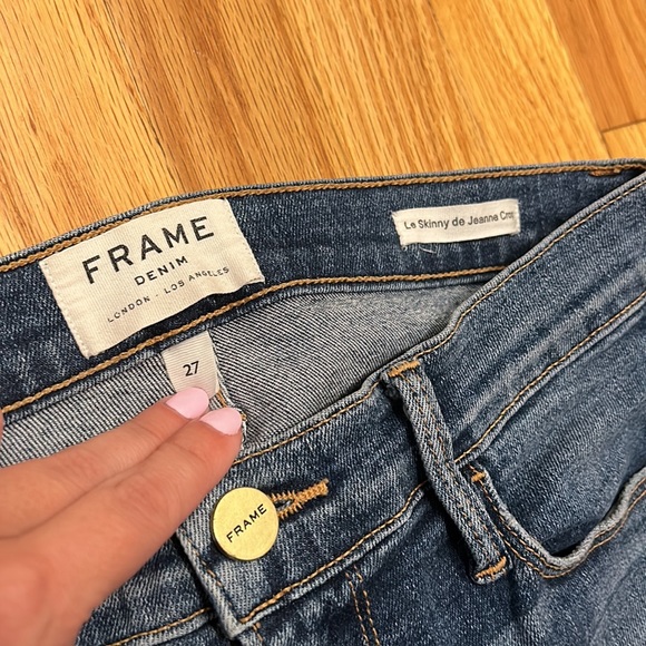 ✨ FRAME Denim ✨ Le Skinny de Jeanne Crop Jeans Size 27 - Picture 5 of 15